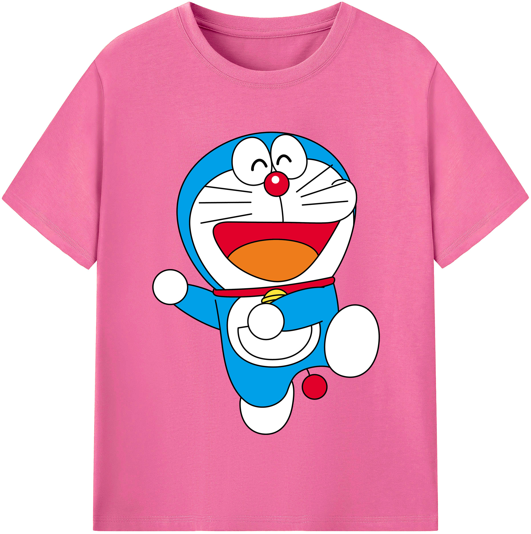 （画像用） ドラえもん Doraemon レディースカジュアルプリントTシャツ（綿100％）